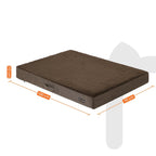 Orthopedic dog cushion - 100 x 70 x 10 cm - Brown
