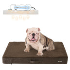 Orthopedic dog cushion - 100 x 70 x 10 cm - Brown
