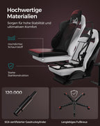 Office chair-Ergonomic-With Armrests & Kisses-Black-Rood