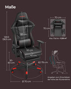 Office chair-Ergonomic-With Armrests & Kisses-Black-Rood