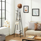 Coat rack-Industrial style-Vintage brown-black