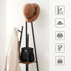 Coat rack-Industrial style-Vintage brown-black