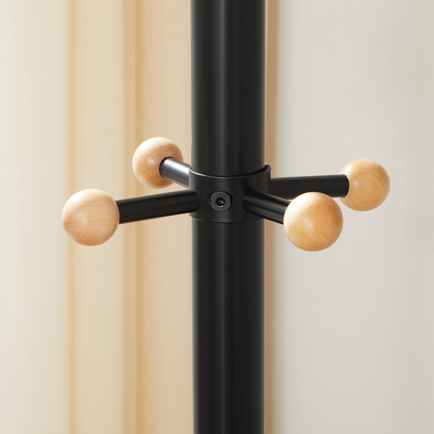 Coat rack - Tree shape - With 2 shelves - Detached model - Gray / Black