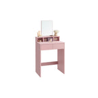 Dressing table with mirror and 2 drawers pastel pink