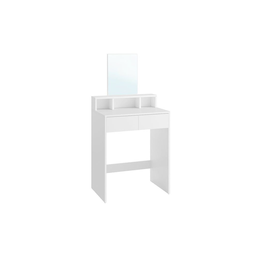 Dressing table with mirror and 2 drawers pastel pink