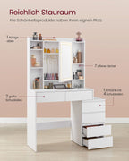 Dresser with LED lighting-Modern-Cloud White