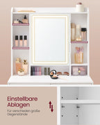 Dresser with LED lighting-Modern-Cloud White