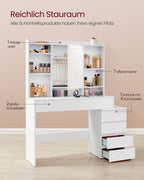 Dresser with LED lighting-Modern-Cloud White