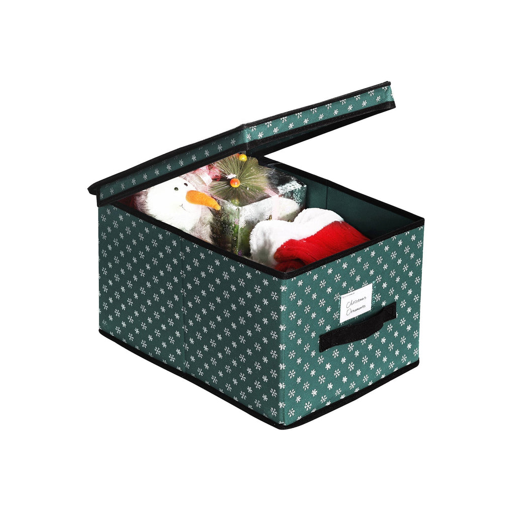 Storage boxes - Set of 3 - With lid - Green