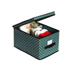 Storage boxes - Set of 3 - With lid - Green