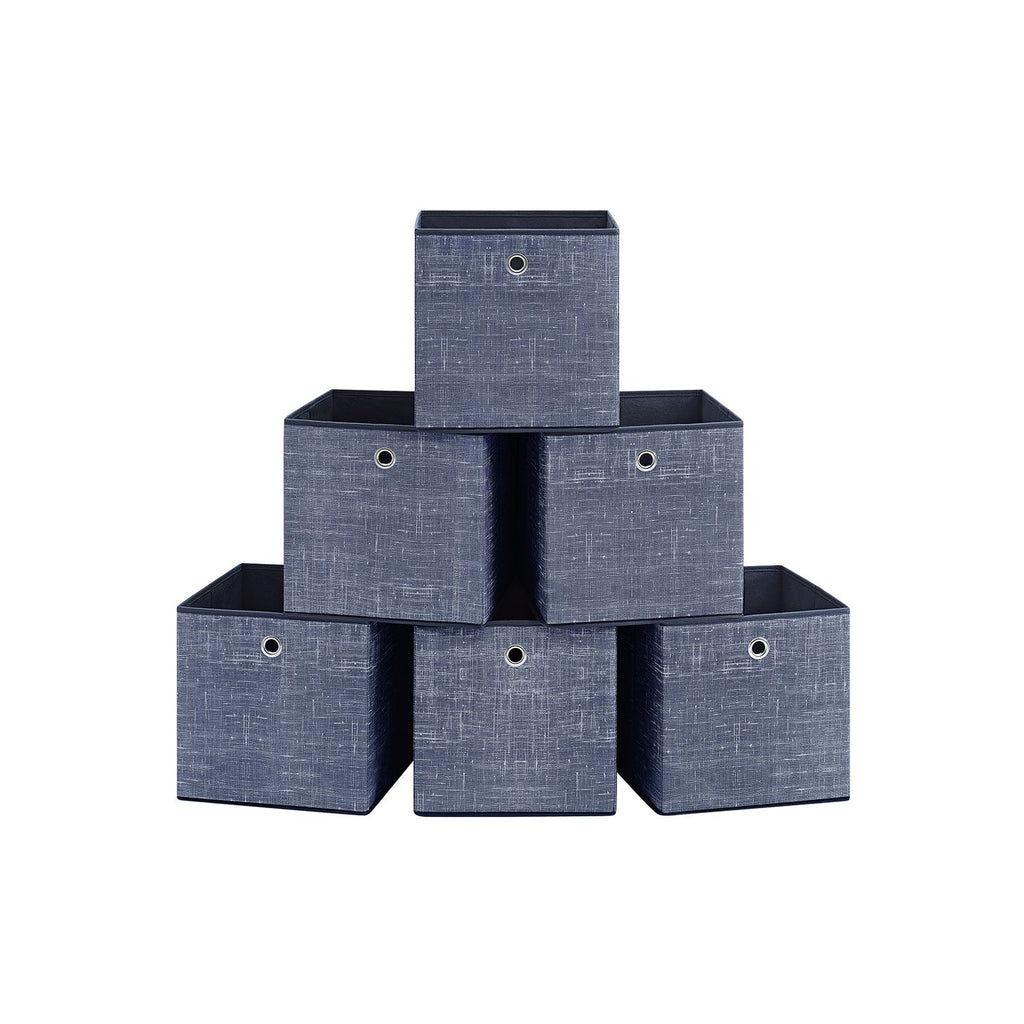 Storage boxes - Set of 6 - Fog blue