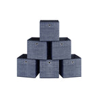 Storage boxes - Set of 6 - Fog blue