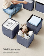 Storage boxes - Set of 6 - Fog blue