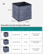Storage boxes - Set of 6 - Fog blue