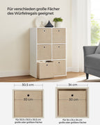 Storage boxes - Set of 6 - Zandbeige