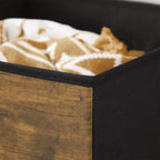Storage boxes - Storage boxes - Wood look - Set of 6 - Brown