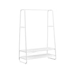 Clothing rack - Coat rack - Wardrobe - 2 shelves - Steel frame - Brown/Black