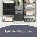 Clothing rack - 2 drawers - Ebony black