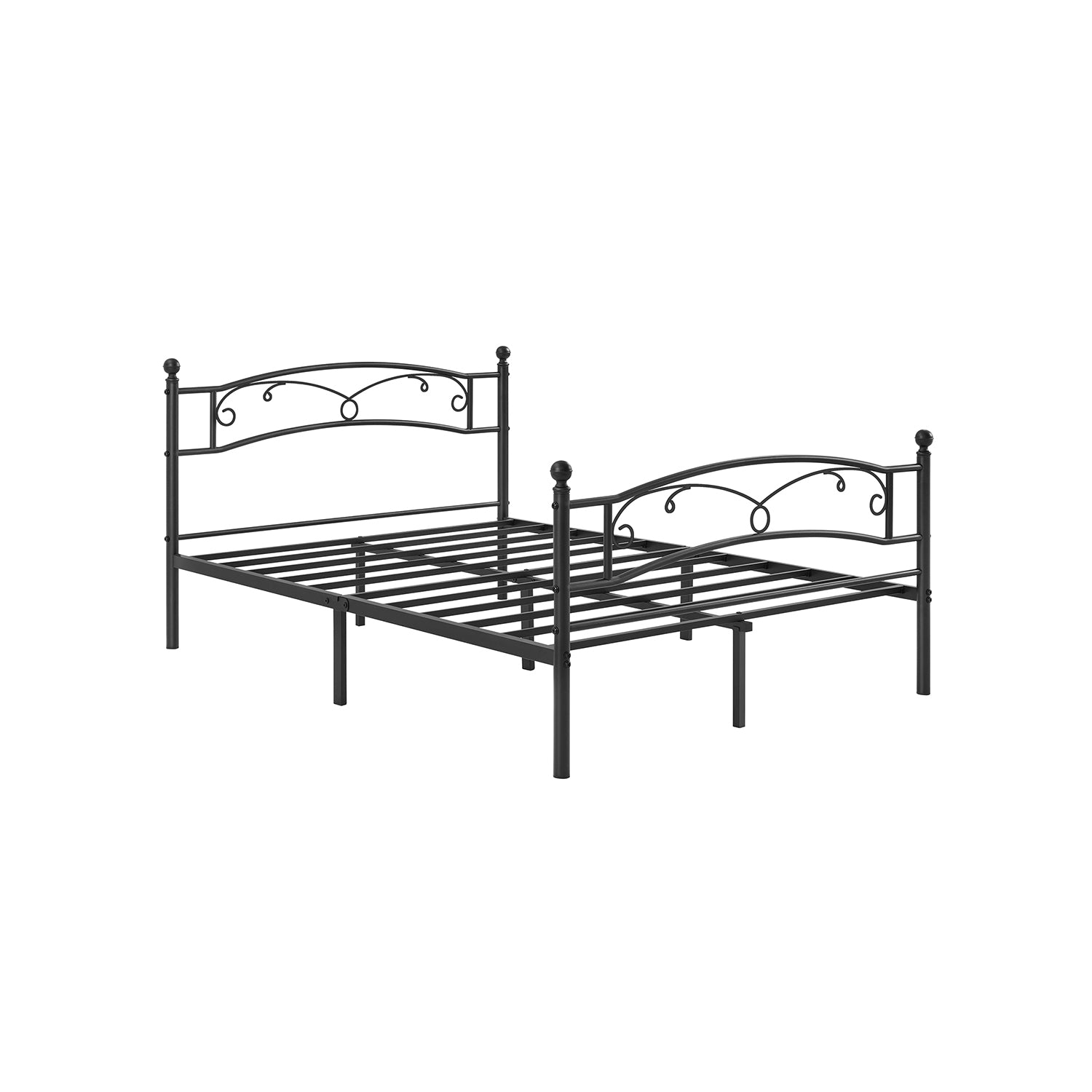 Double bed - Metal bed frame - 140 x 200 cm - Black