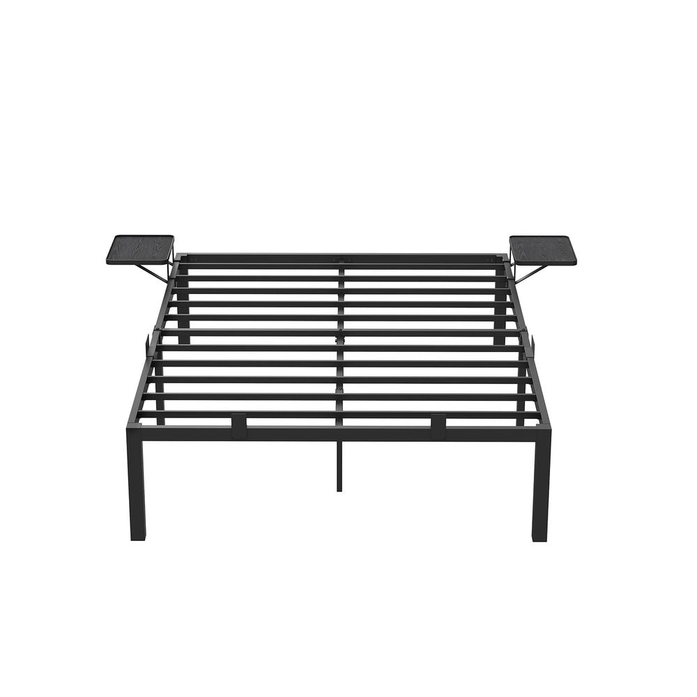 Bed Frame - Metal frame - Double bed - 190 x 140 cm - Black