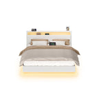 Bedframe 160 × 200 cm-with LED lighting and USB charging station