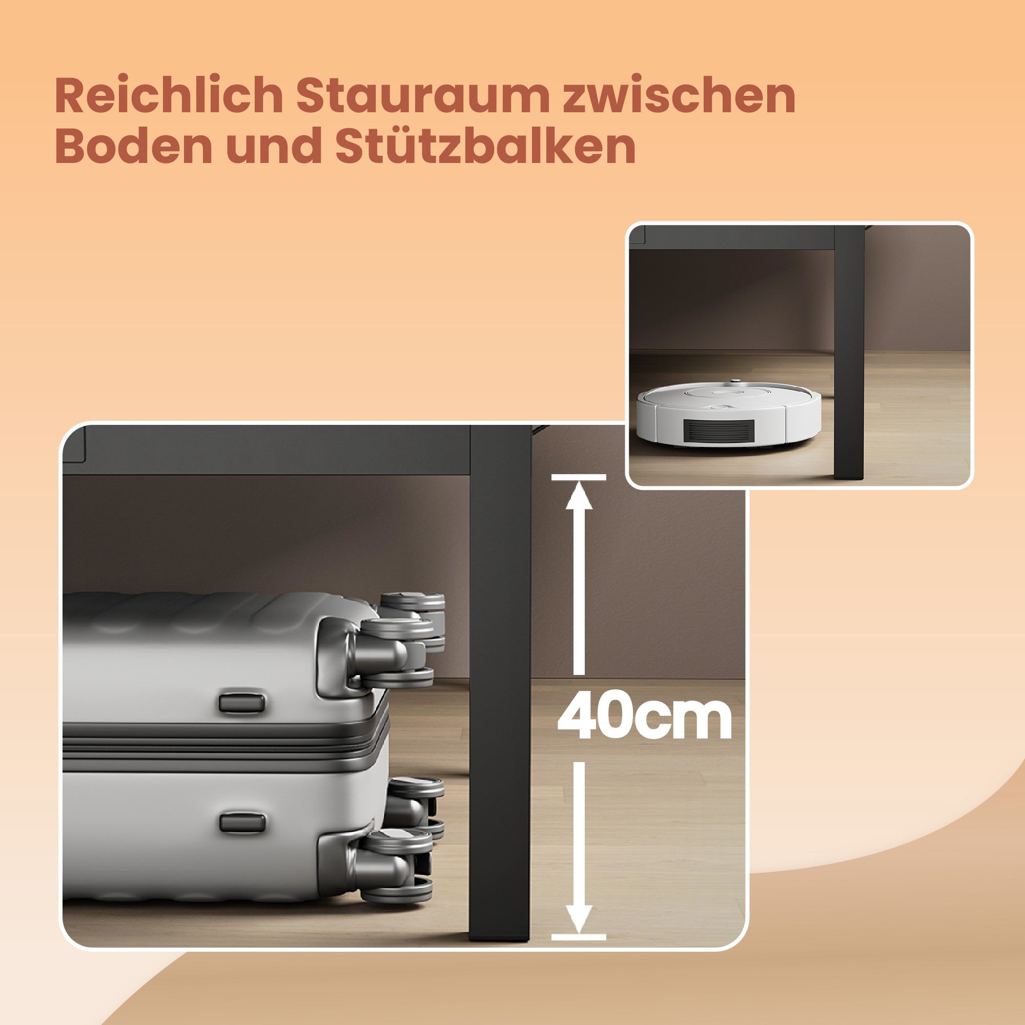 Bedframe - 160 x 200 cm, sturdy metal frame