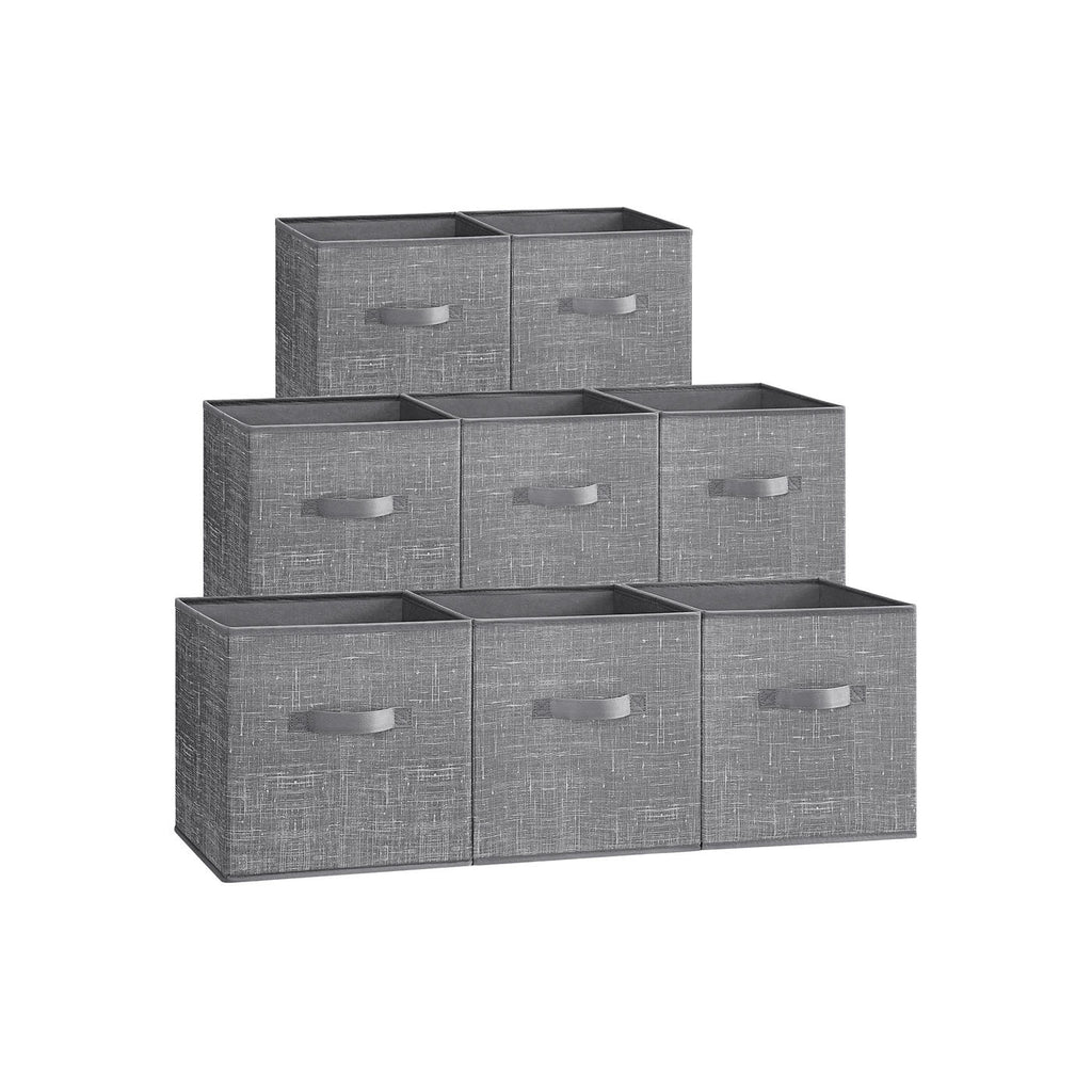 Storage boxes set of 8 of the fabric 30 x 30 x 30 cm