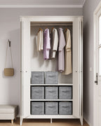 Storage boxes set of 8 of the fabric 30 x 30 x 30 cm