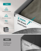 Storage boxes set of 8 of the fabric 30 x 30 x 30 cm