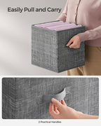 Storage boxes set of 8 of the fabric 30 x 30 x 30 cm