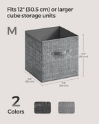Storage boxes set of 8 of the fabric 30 x 30 x 30 cm