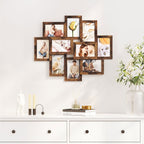 Photo frame - Collage - For 10 photos - Vintage Brown