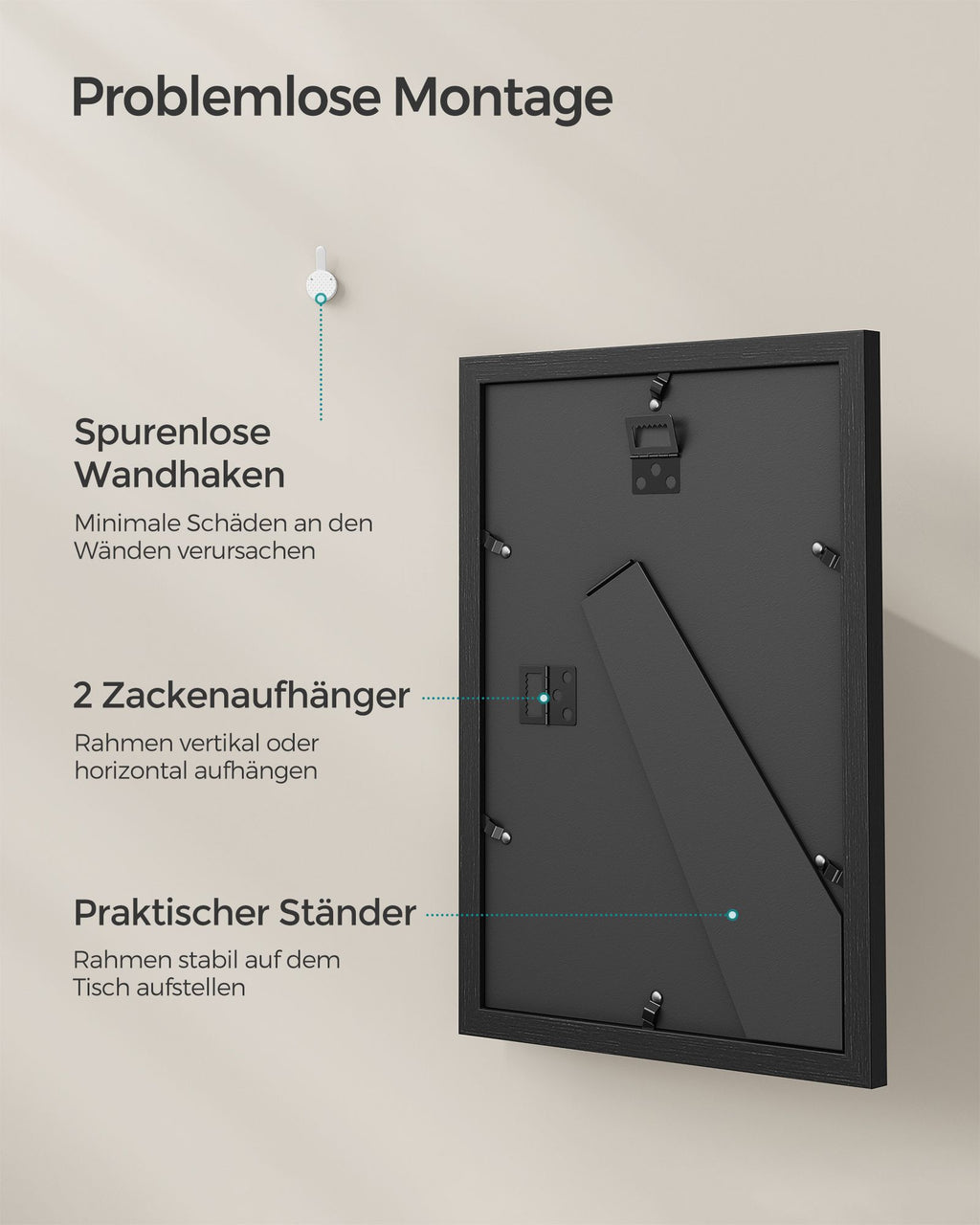 Photo frame - A4 - For several photos - Aszwart