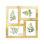 Photo frame - Collage - For 4 photos - Glass panel - Vintage Brown