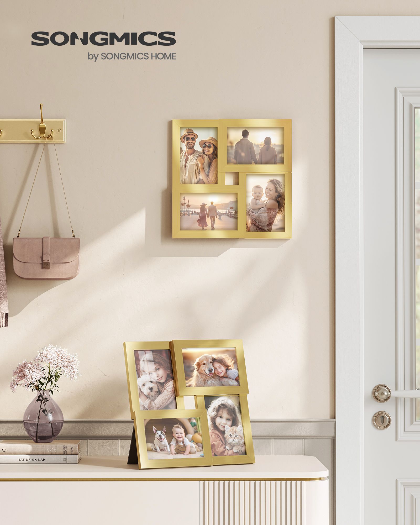 4 photo frames for wall decoration - 10 × 15 cm photos