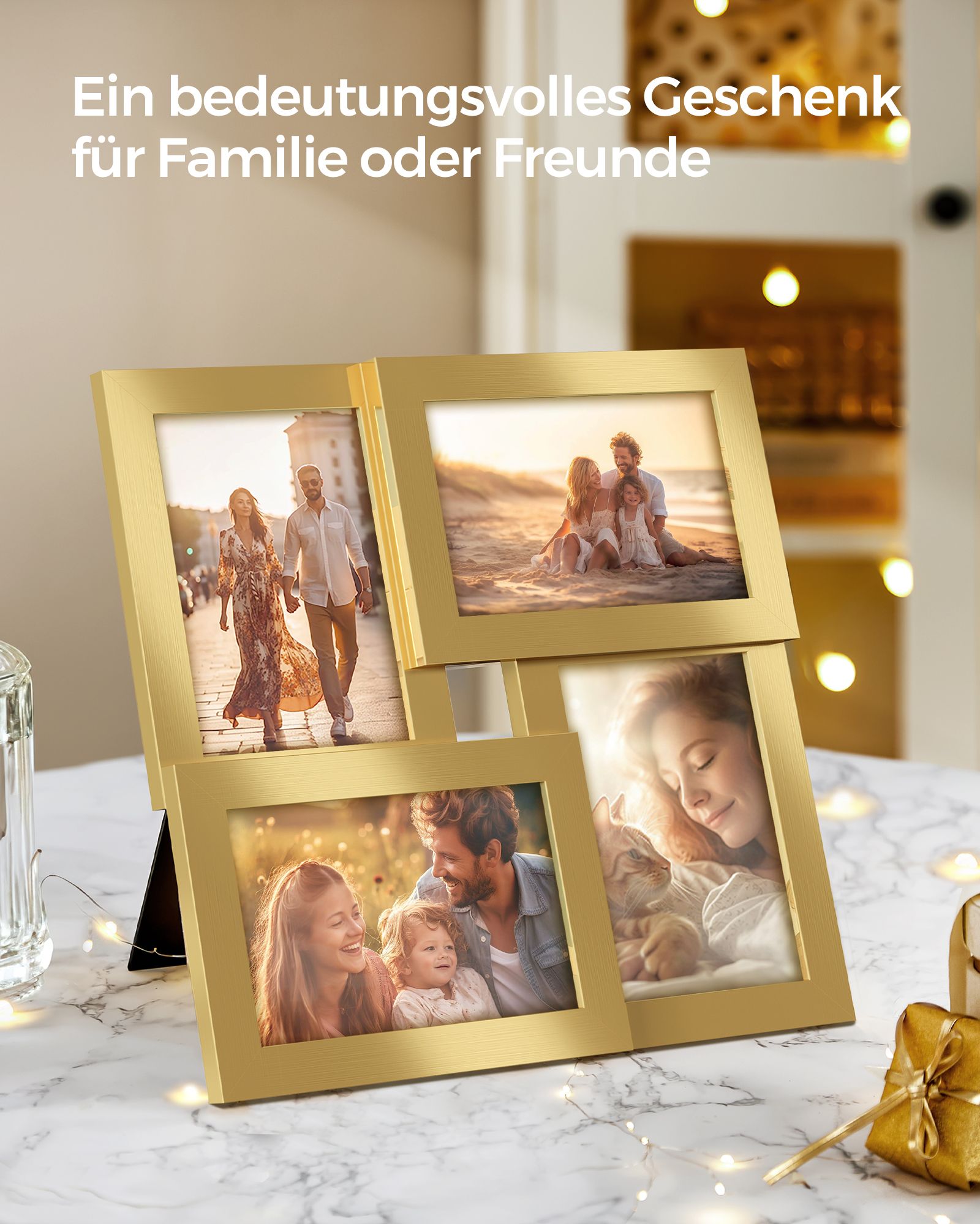 4 photo frames for wall decoration - 10 × 15 cm photos