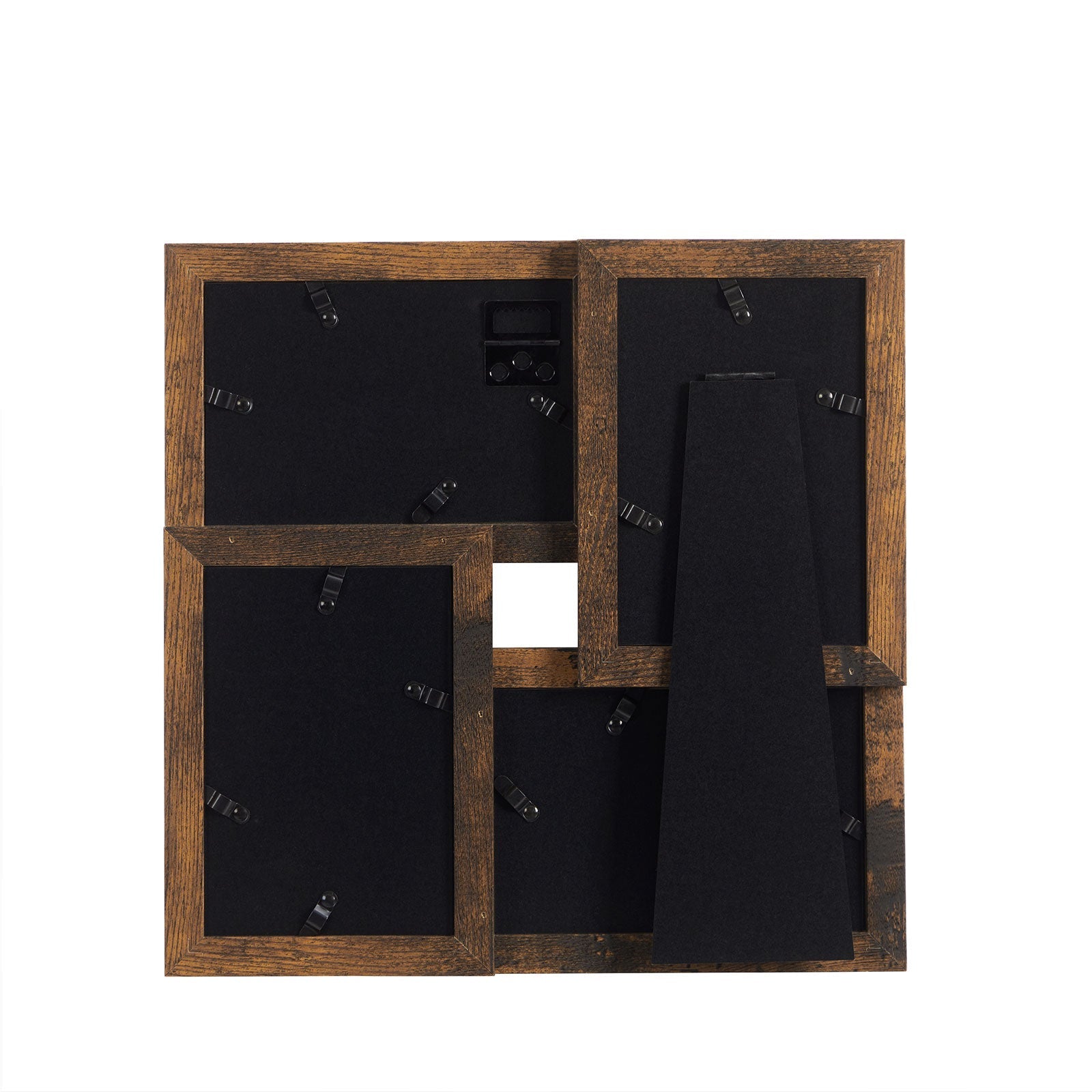 Photo frame - Collage - For 4 photos - Glass panel - Vintage Brown