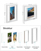 Photo frame set - 10 pieces - rotating - 20.3 x 25.4 cm (8 x 10 inches)