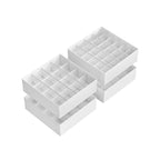 Underwear Organizer Set Of 4 With 80 Companies Cream White