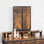 Make -up table - dressing table - Cosmetic table - 3 drawers - With mirror and stool - Brown Black