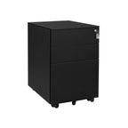 Ladeblok - Mobile chest of drawers with lock - 3 drawers - Office cabinet - Black