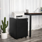 Ladeblok - Mobile chest of drawers with lock - 3 drawers - Office cabinet - Black