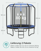 Trampoline - Ø 244 cm - with safety net