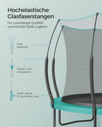 Trampoline safety net - with zipper - Ø 305 cm