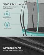 Trampoline safety net - with zipper - Ø 305 cm