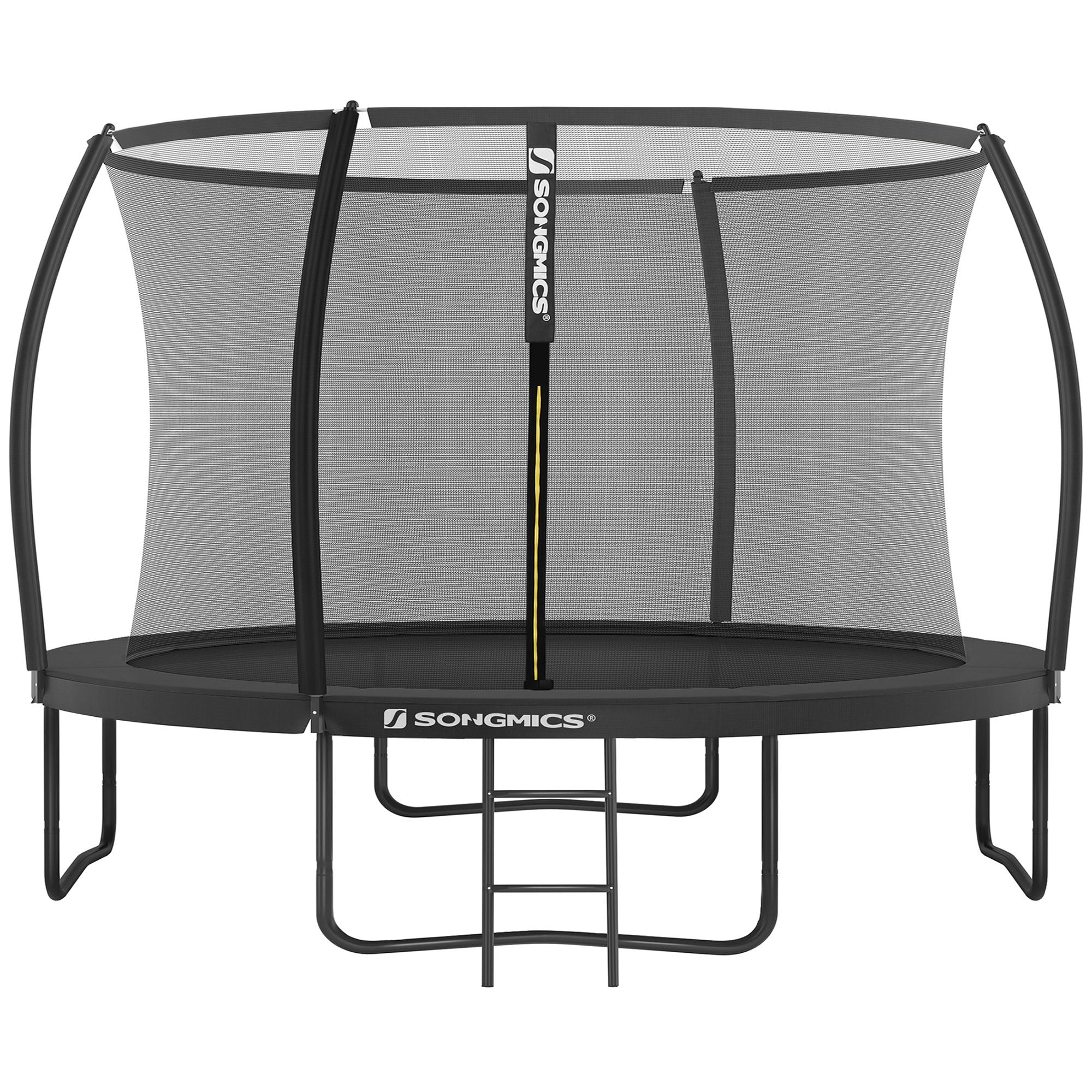 Trampoline 366 cm D, garden trampoline for children with safety net