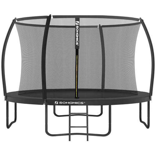 Trampoline 366 cm D, garden trampoline for children with safety net