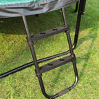 Trampoline - Ø 366 cm - With inner network, ladder and safety net - Green