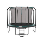 Trampoline - Ø 366 cm - With inner network, ladder and safety net - Green