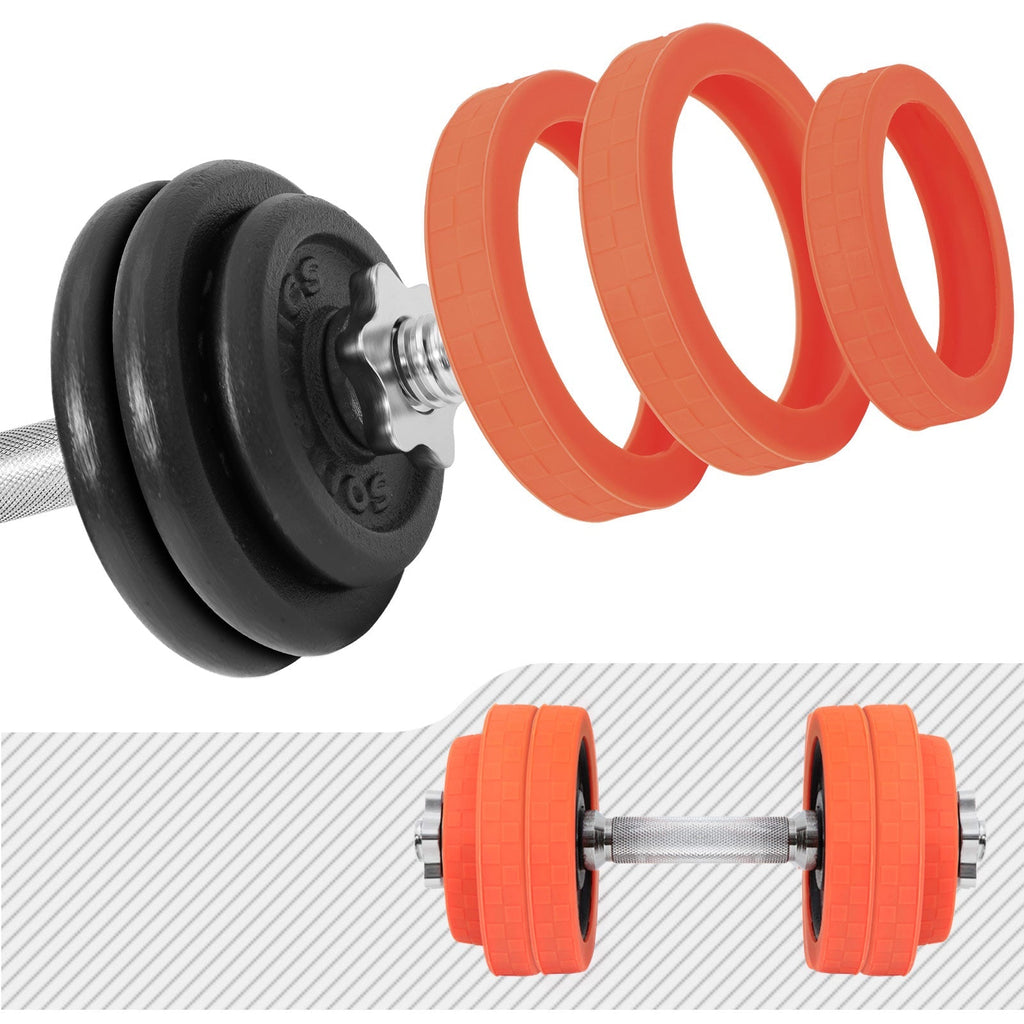 Halters - Adjustable Dumbbell set - 25 kg - Orange